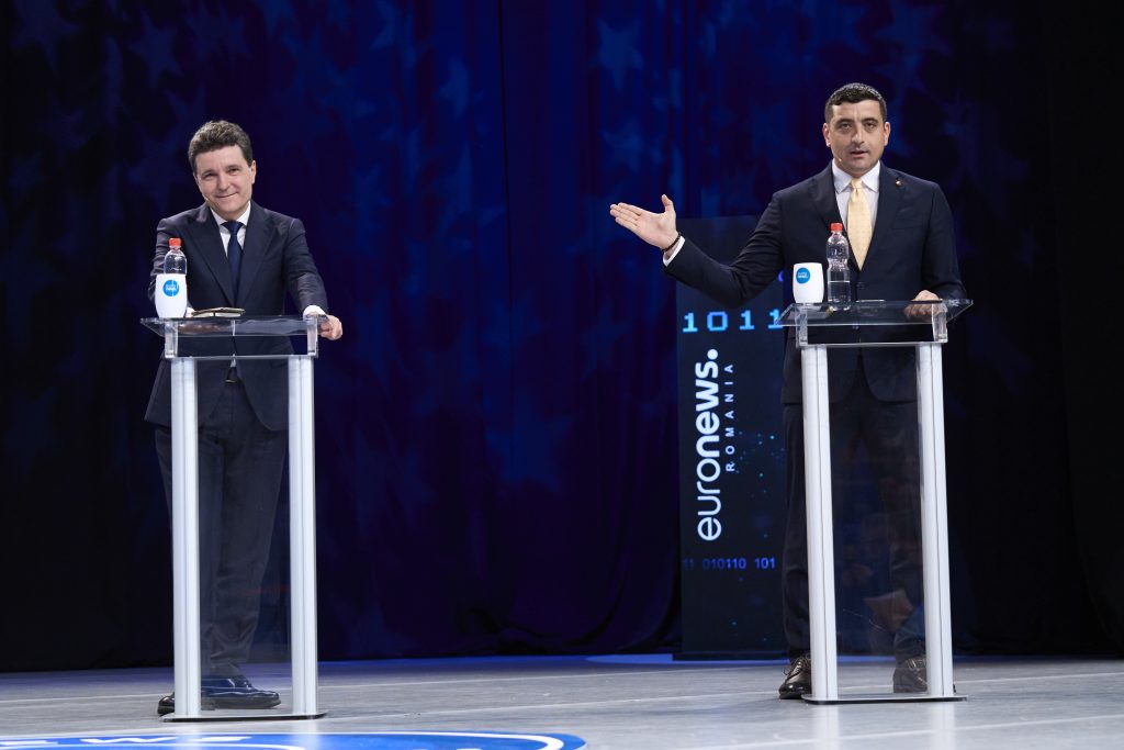 Nicuşor Dan and George Simion