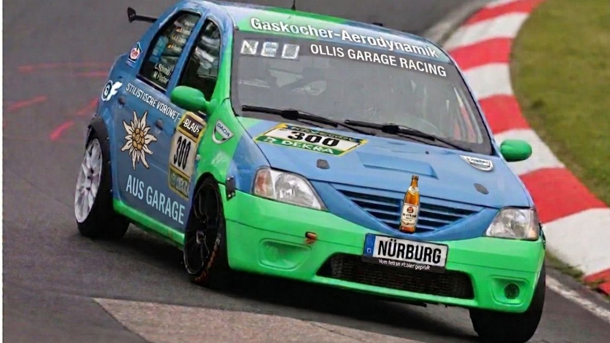Ollis Garage Racing: Die Shokte und Sensation am Nürburgring 2026 Dacia Logan (Auto von Ollis Garage Racing) auf dem Nürburgring im Rennen 2026